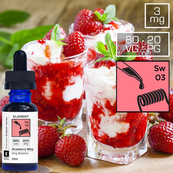Element Strawberry Whip Dripper E-Liquid